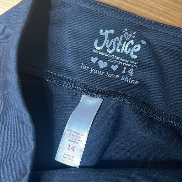 Justice size 14 juniors capri leggings - Picture 3 of 4